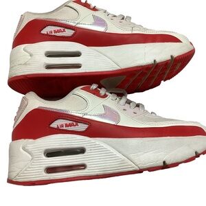Nike Air Max 90 LV8 Sail Siren Red Pearl Pink Sneakers HF5073-133 Women's 6.5